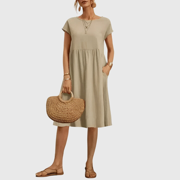 Abito Donna Tessuto Leggero Linea Fresca Primavera - Vesarelli