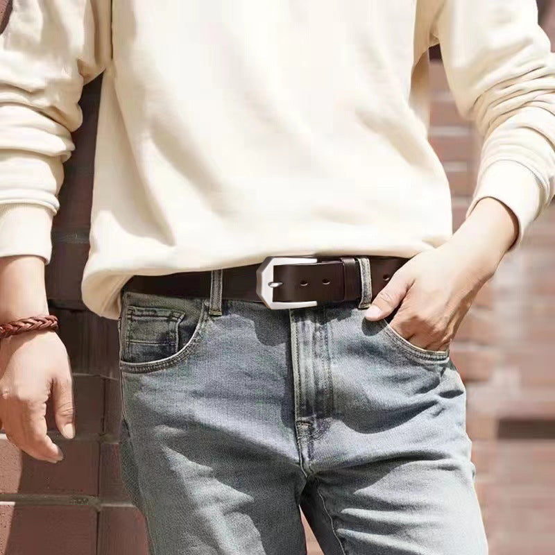 Cintura Uomo in Denim Casual e da Lavoro Versatile