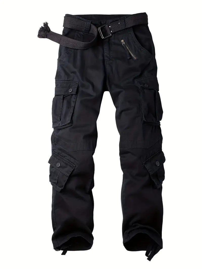 Pantaloni Cargo Uomo Cotone Comodi Vestibilità Regolare