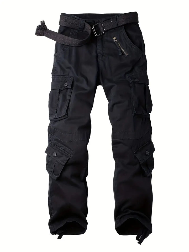 Pantaloni Cargo Uomo Cotone Comodi Vestibilità Regolare