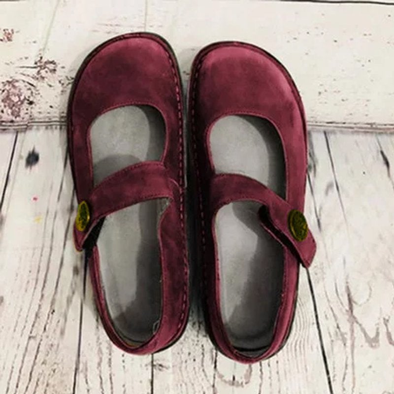 Scarpe Donna Pelle Scamosciata Comode Suola Morbida Casual