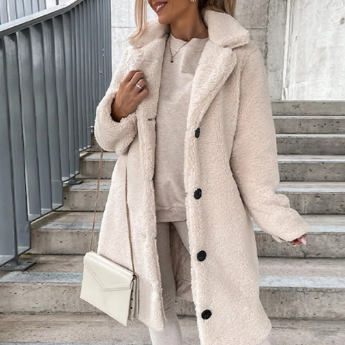 Cappotto Donna Teddy Morbido Vestibilità Classica