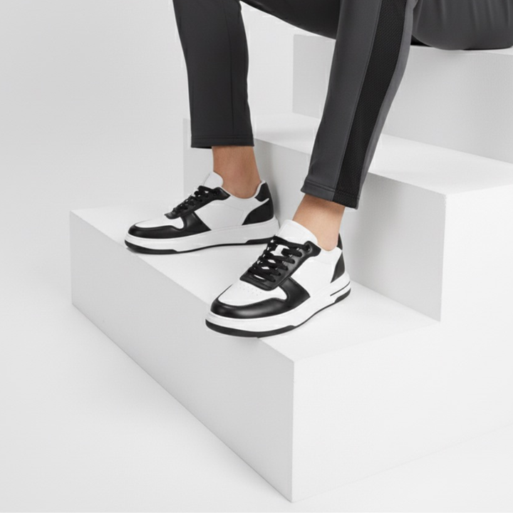 Sneakers Uomo con Rialzo Invisibile Design Minimal Comfort