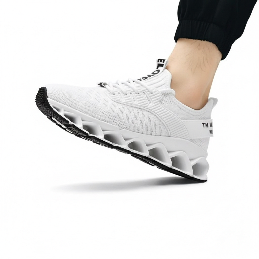 Sneakers Uomo con Rialzo Interno Suola Strutturata Comfort