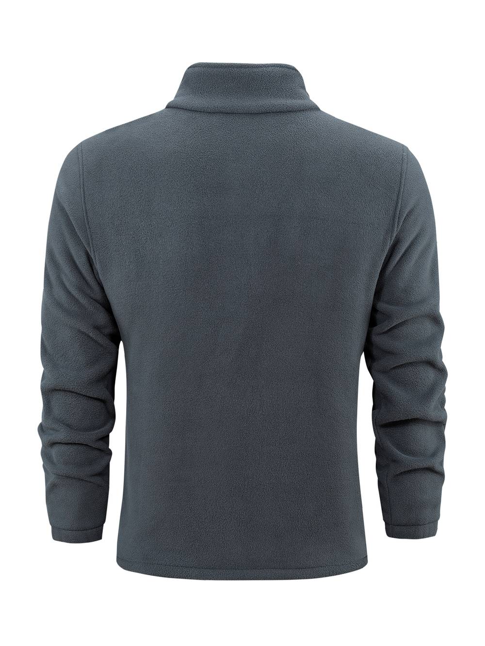Giacca Uomo in Pile con Cerniera Collo Alto Casual