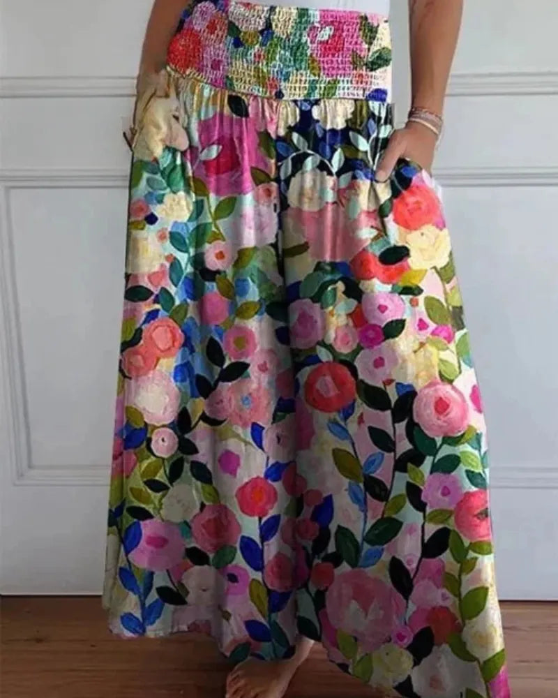 Pantaloni Culottes Donna Leggeri Larghi Comodi