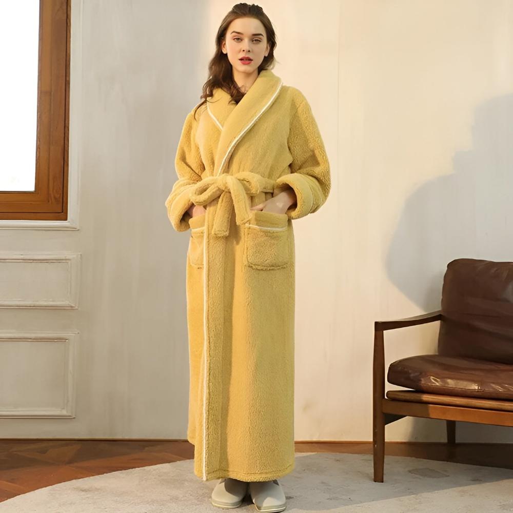 Accappatoio Unisex in Pile Morbido Lungo