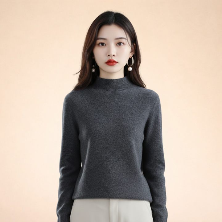 Maglione Donna in Lana Calda Vestibilità Classica