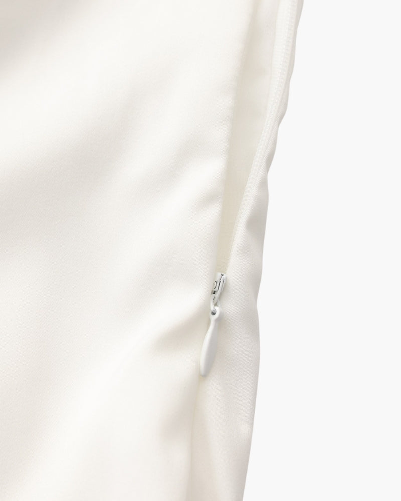 Abito Midi Donna con Rouches Bottoni Perla Vestibilità Fluida