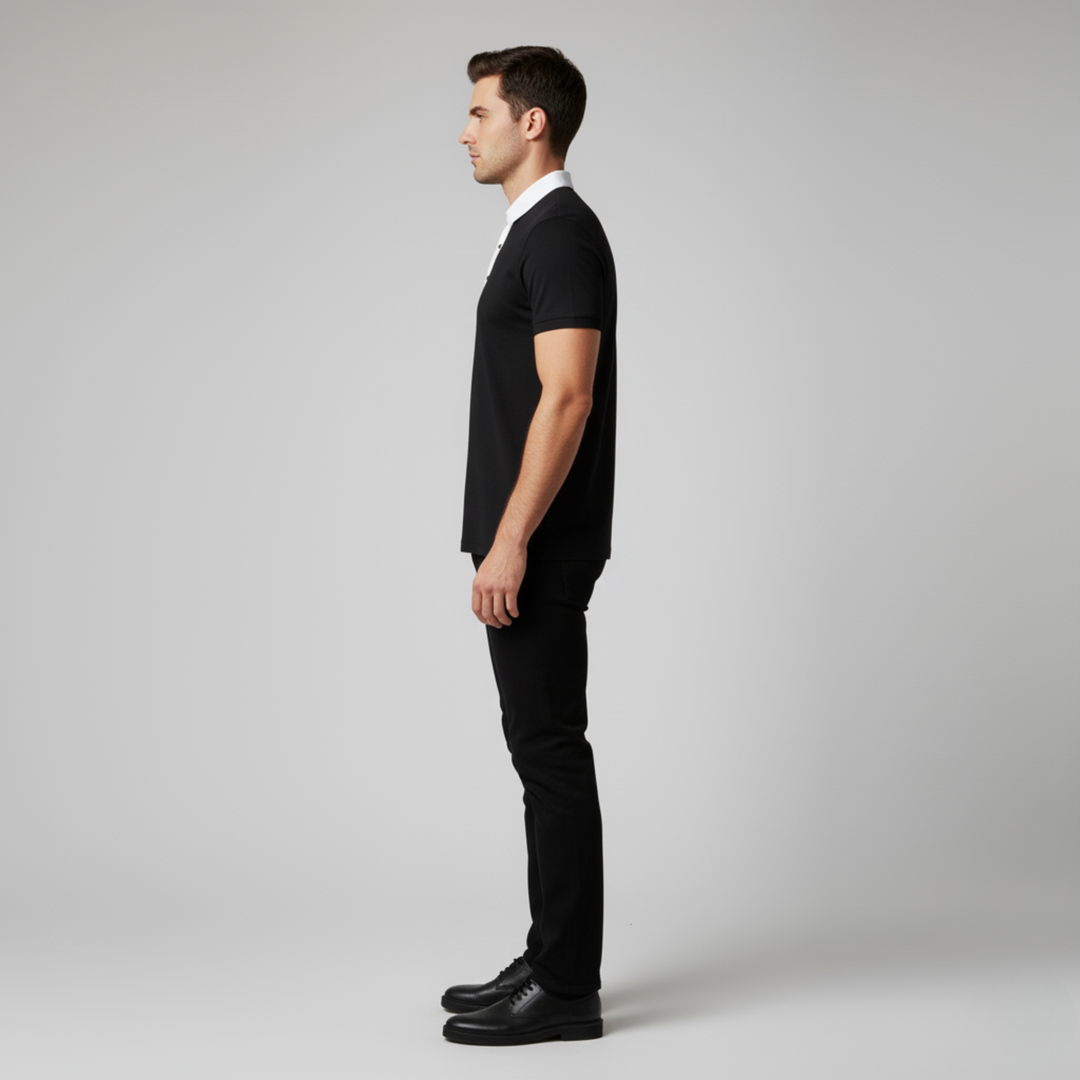 Polo Uomo Casual Elegante Manica Corta