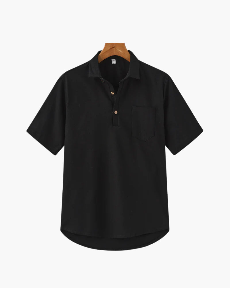 Polo Uomo in Lino Comfort Estivo Stile Essenziale