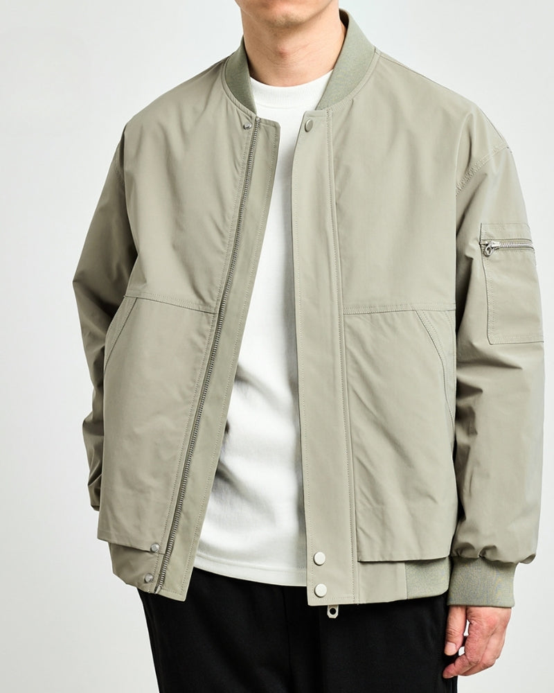 Giacca Bomber Uomo Tessuto Leggero Vestibilità Comfort
