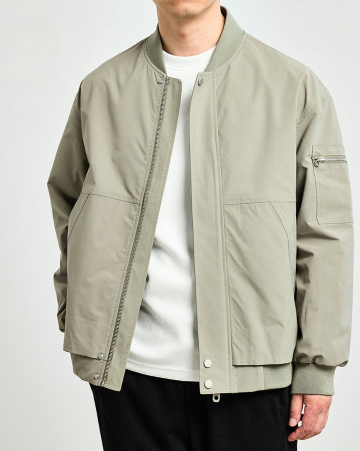 Giacca Bomber Uomo Tessuto Leggero Vestibilità Comfort