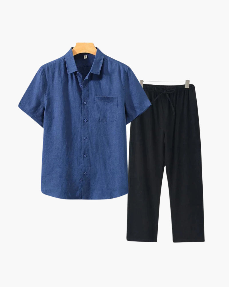 Completo Lino Uomo Leggero Coordinato