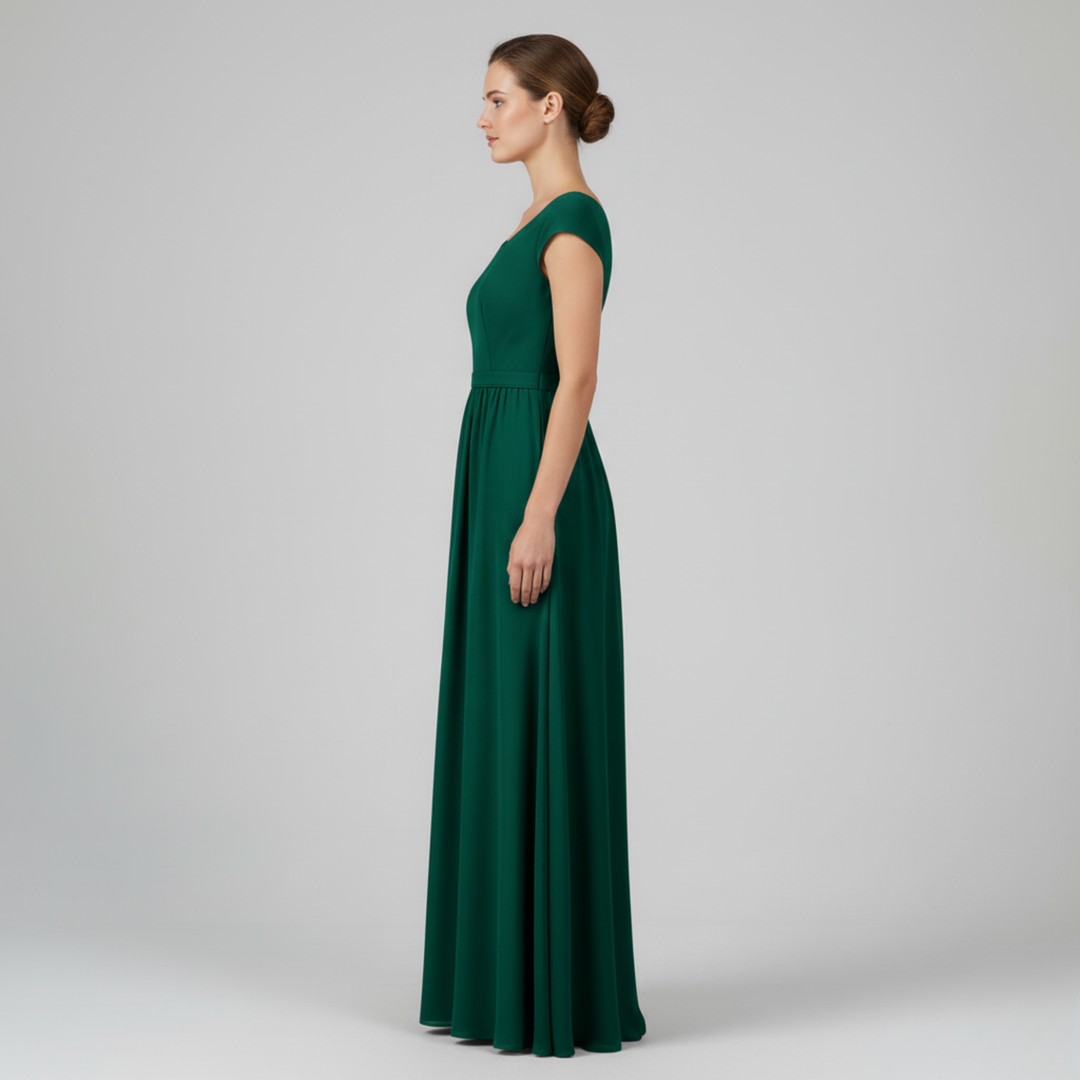 Abito Lungo Donna Fluido Elegante