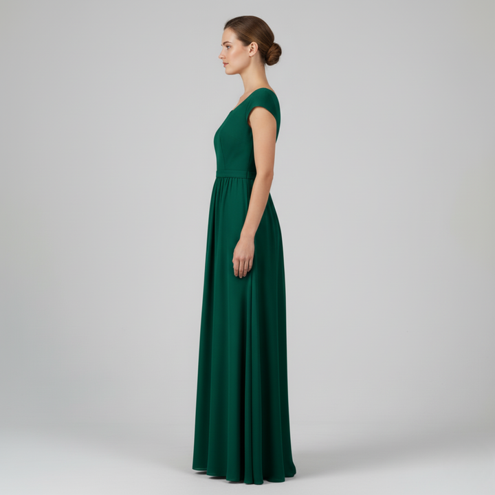 Abito Lungo Donna Fluido Elegante