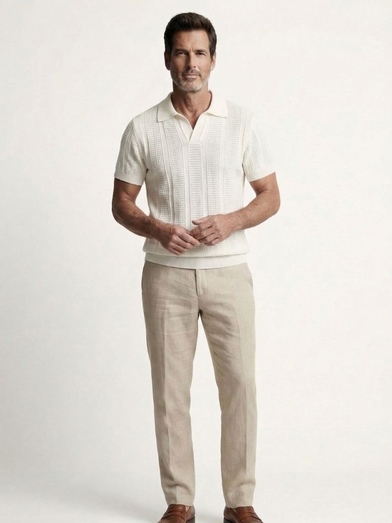 Polo Uomo Cotone Classica Vestibilità Regular