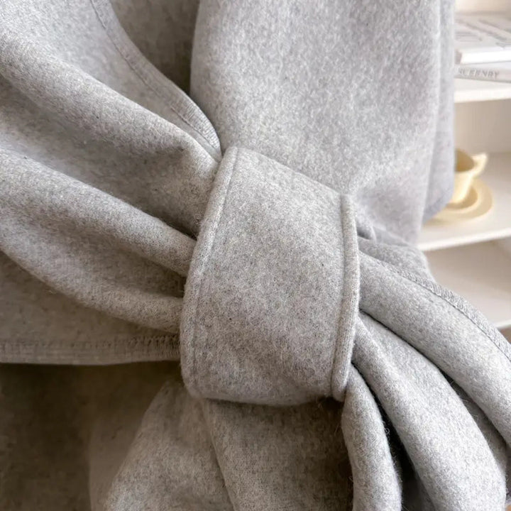 Cappotto Donna in Tessuto Antivento Mantella Oversize Manica Lunga