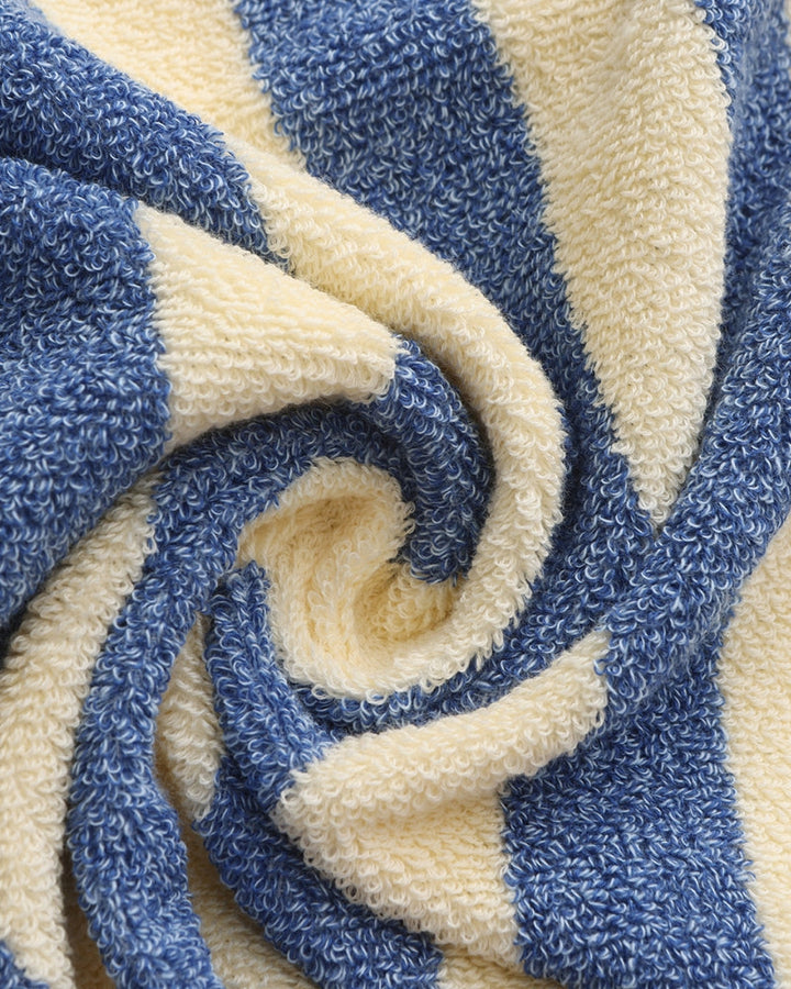 Asciugamano Unisex Cotone Spugna Compatto a Strisce