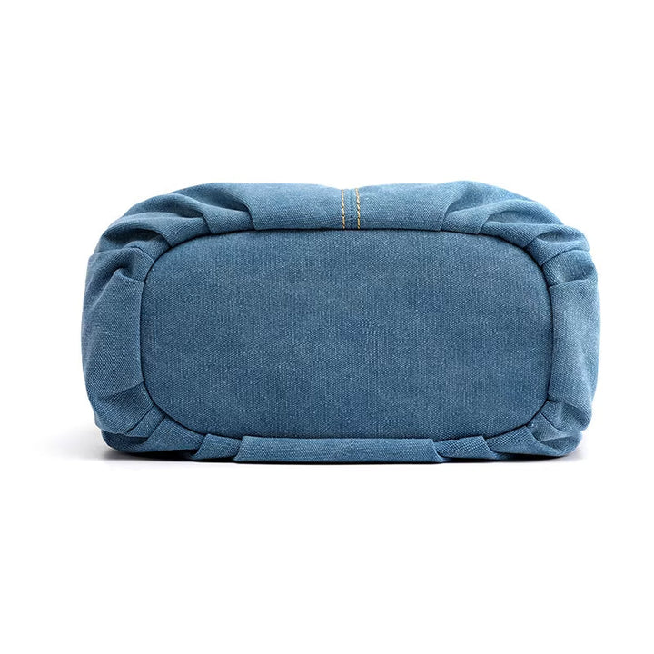 Borsa a tracolla in tela blu, design moderno, resistente e spaziosa. Ideale per uso quotidiano, moda casual, accessori uomo e donna.