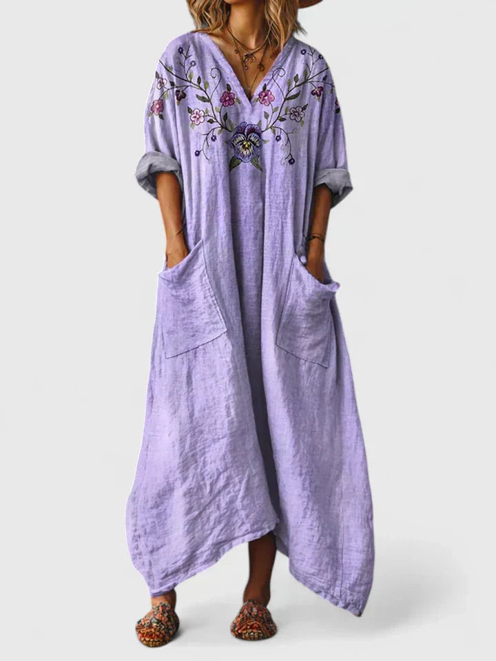 Abito Elegante Donna Vestito Semplice Vestibilità Classica
