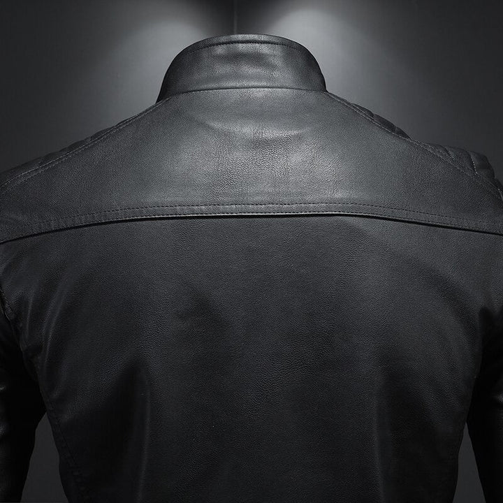 Giacca Biker Uomo Zip Frontale Stile Classico