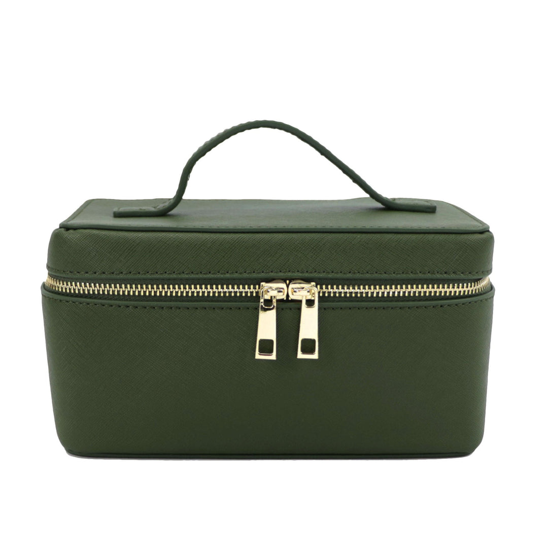 Borsa da toilette Uomo in Vera Pelle Crosta Portatile
