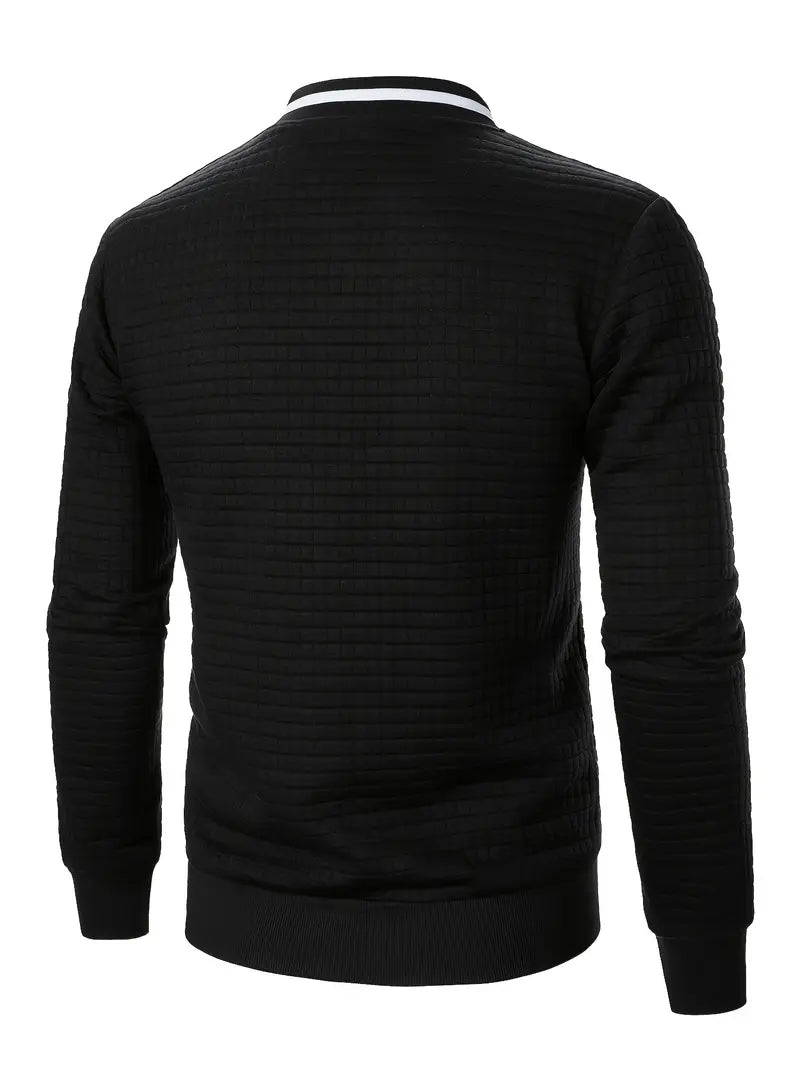 Giacca Uomo Leggera con Cerniera Manica Lunga Casual
