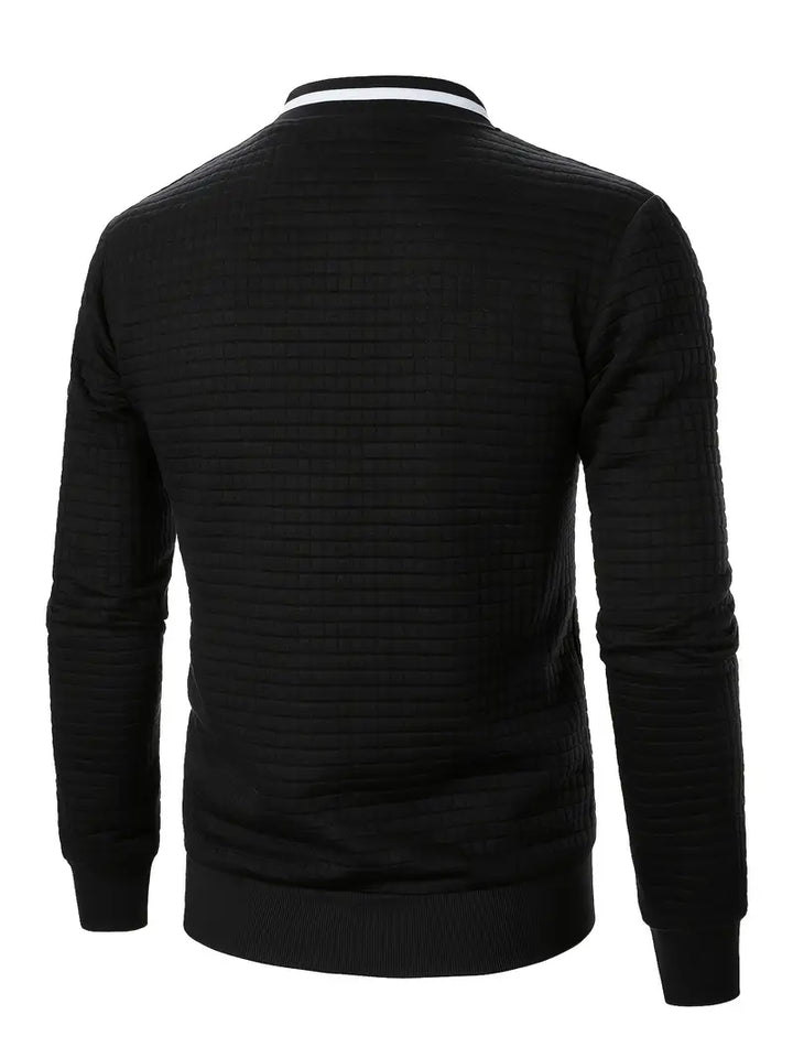 Giacca Uomo Leggera con Cerniera Manica Lunga Casual