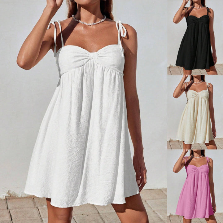 Mini Abito Donna Semplice Tessuto Leggero Vestibilità Comoda - Vesarelli