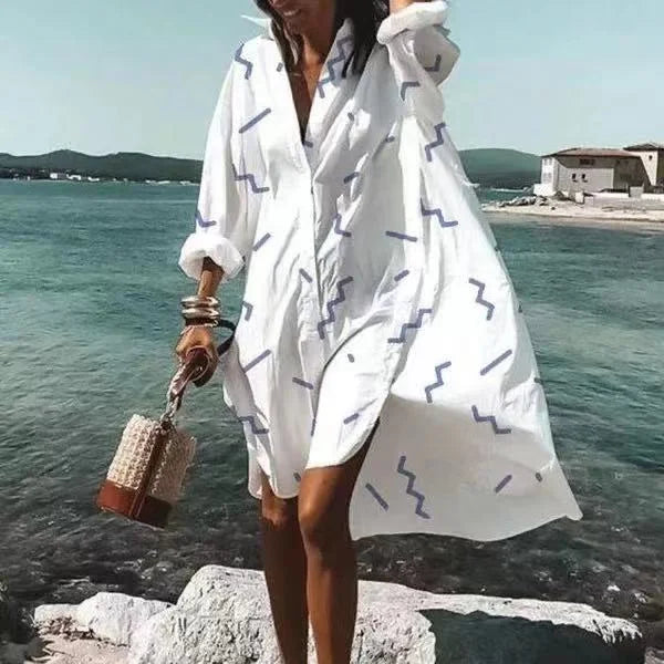 Abito Camicia Donna Fluido Vestibilità Comoda - Vesarelli