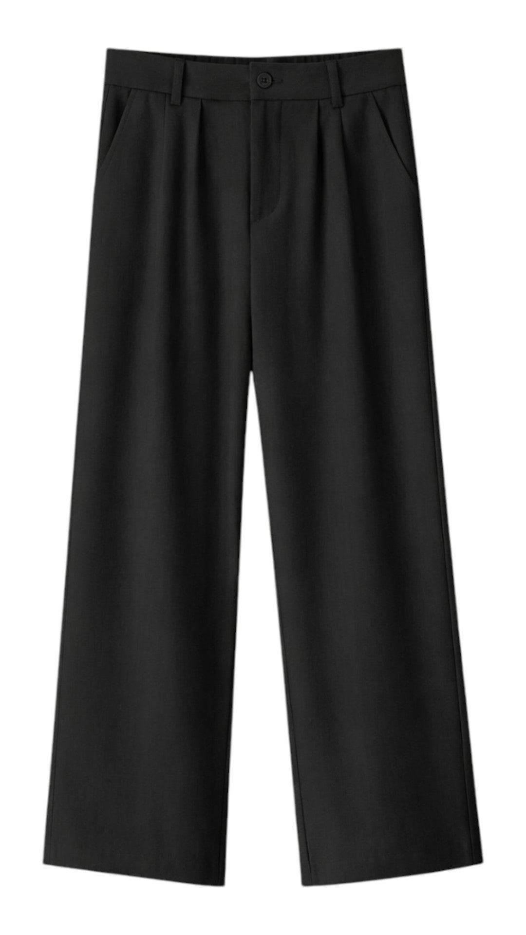 Pantaloni Donna in Seta Vita Alta Taglio Dritto Lunghezza Intera