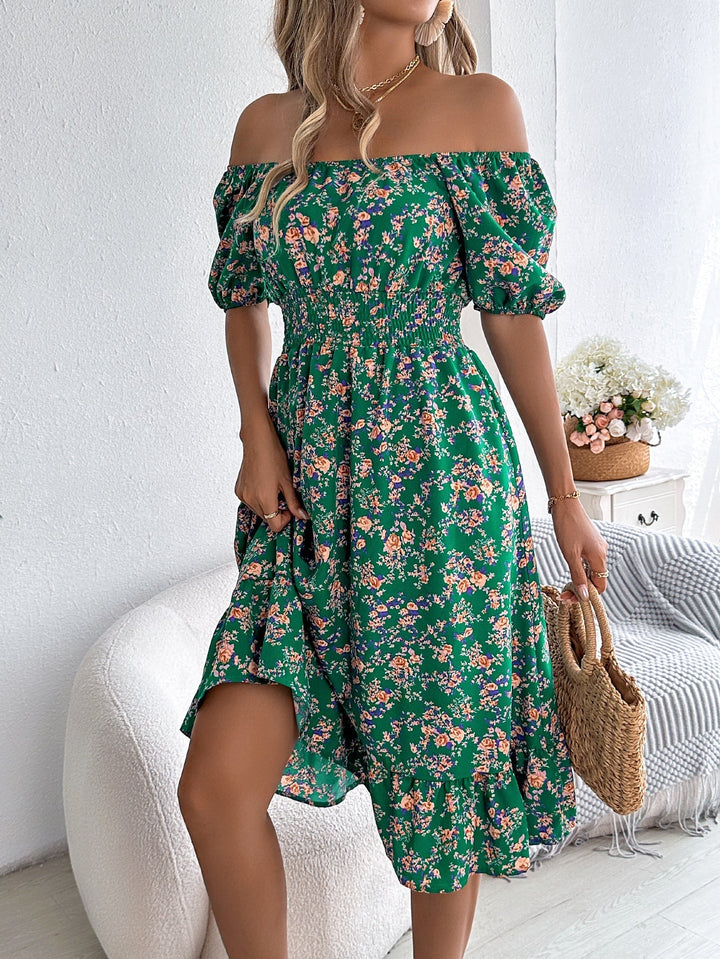 Abito Midi Donna Estivo Floreale Casual Elegante
