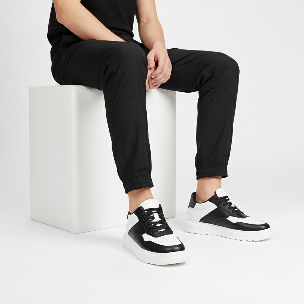 Sneakers Uomo con Rialzo Interno Design Moderno
