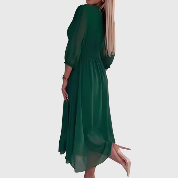 Abito Donna in Chiffon Leggero Scollo Morbido