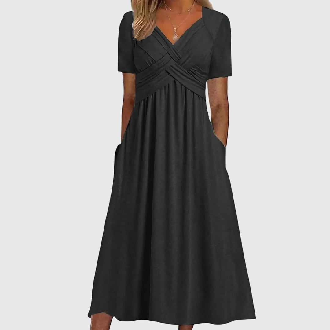 Abito Midi Donna Modellante Controllo Addome Slim Fit