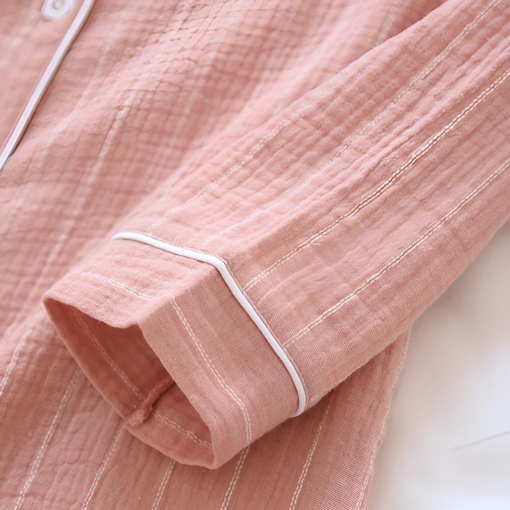 Pigiama Camicia Donna Maniche Lunghe Stile Classico