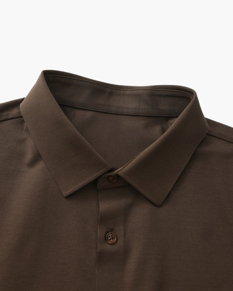 Camicia Uomo Cotone Elasticizzato Vestibilità Moderna