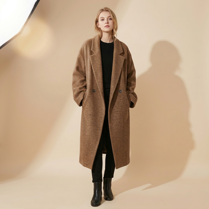 Cappotto Lungo Donna Caldo Versatile Classico