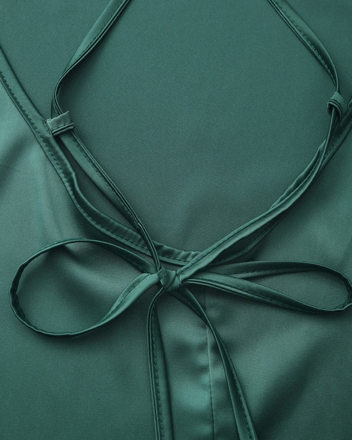 Abito Slip Donna in Satin Vestibilità Fluida