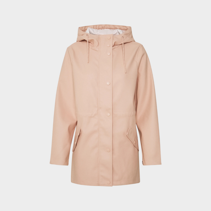 Giacca Impermeabile Donna Elegante Vestibilità Classica