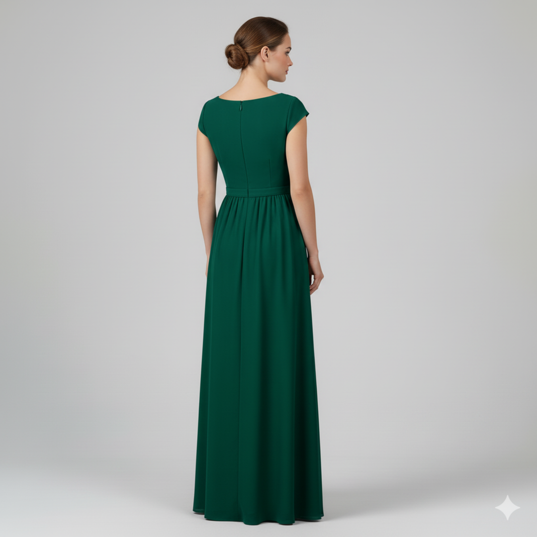 Abito Lungo Donna Fluido Elegante