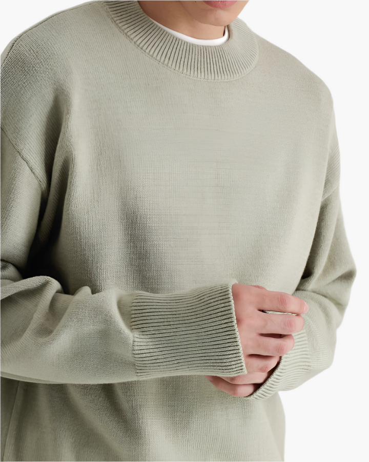 Maglione Uomo in Lana Collo Alto Morbido