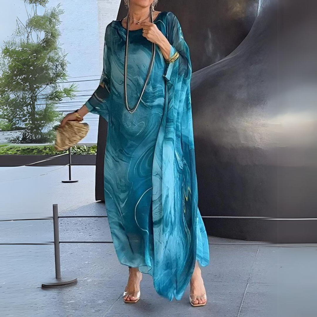 Abito Donna in Seta e Chiffon Elegante