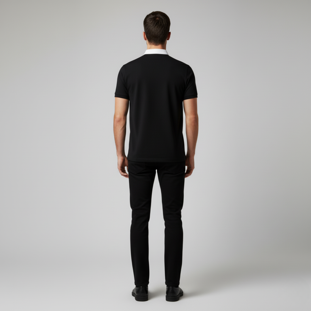 Polo Uomo Casual Elegante Manica Corta
