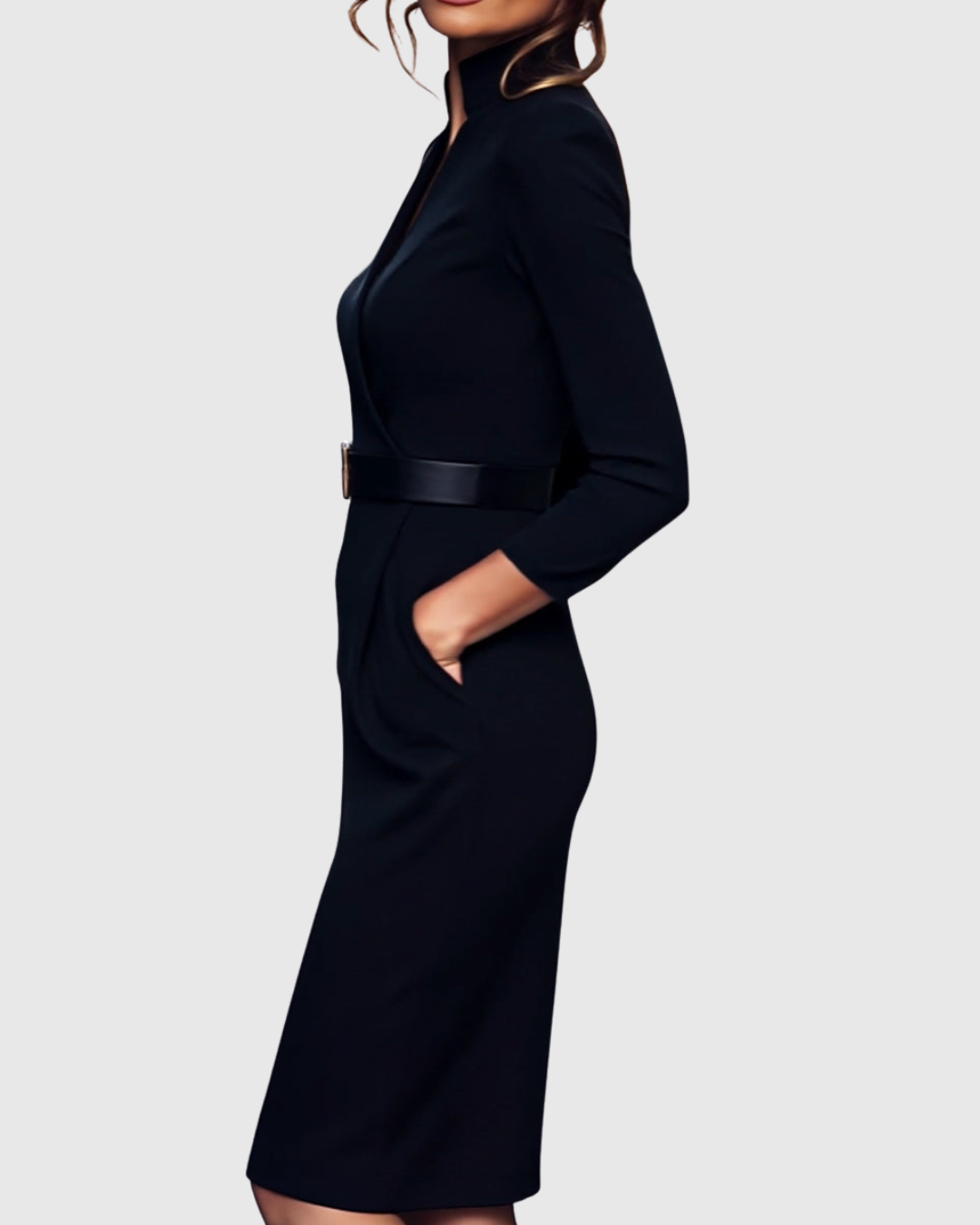 Abito Midi Donna Vestibilità Sartoriale Comodo