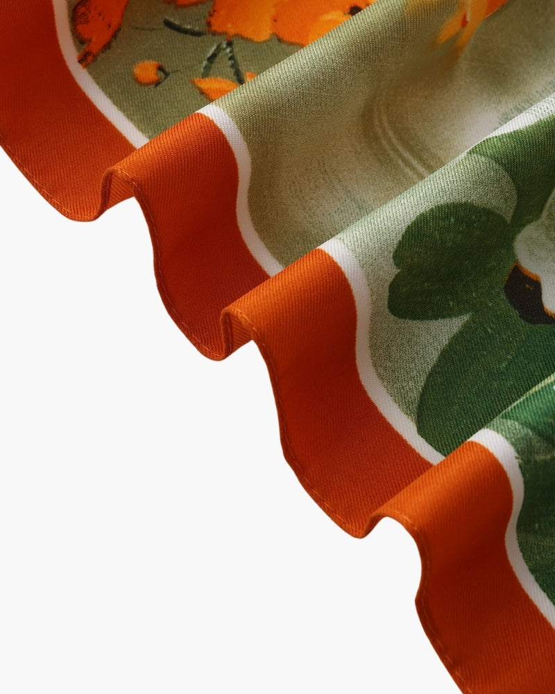 Foulard Donna Twill Seta Morbido Artigianale