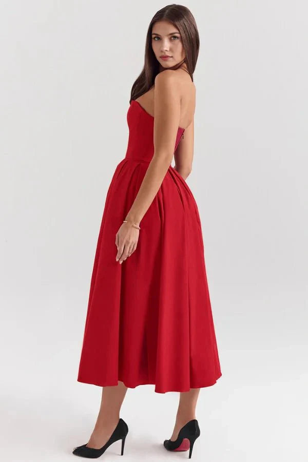Abito Lungo Donna Stile Elegante Scivolato