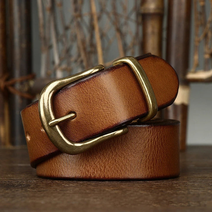 Cintura Uomo in Pelle Artigianale Classica Stile Casual Elegante