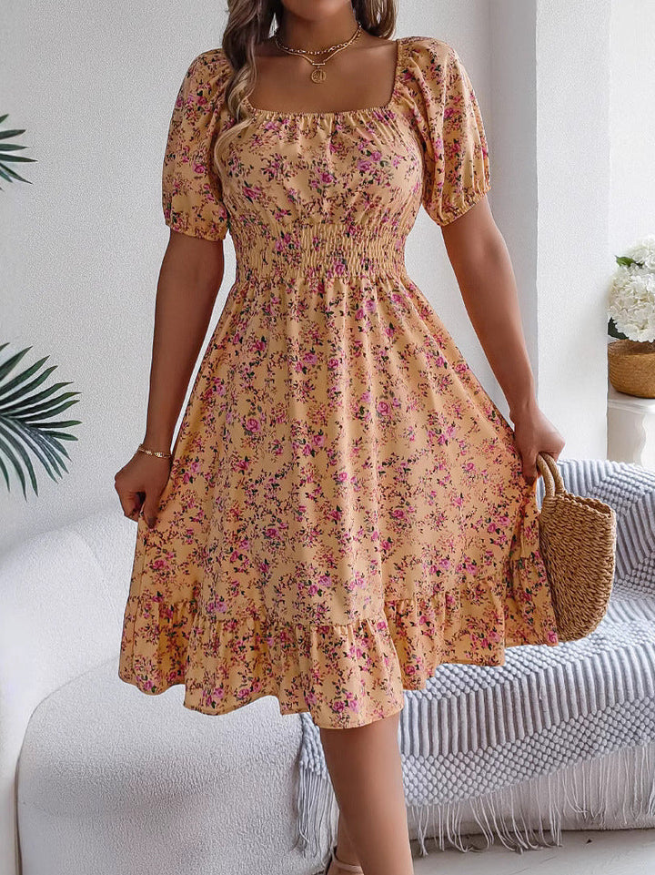Abito Midi Donna Estivo Floreale Casual Elegante